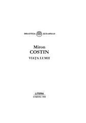 Miron Costin - Viata lumii.PDF