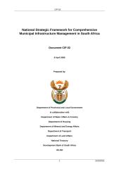 National Strategic Framework for Comprehensive Municipal Infrastructure Management.doc