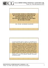 evaluación teorico experimental de la capacidad de carga de un  puente metálico con fines de rehabilitación.pdf